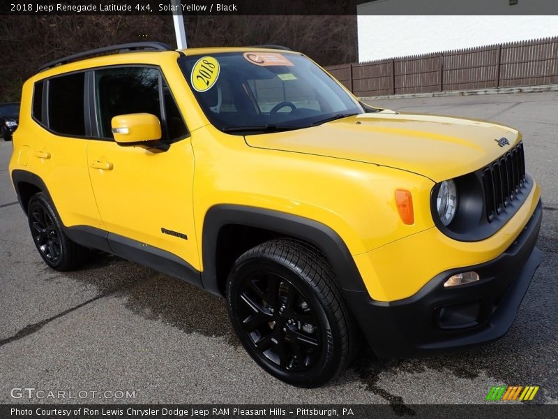 Solar Yellow / Black 2018 Jeep Renegade Latitude 4x4