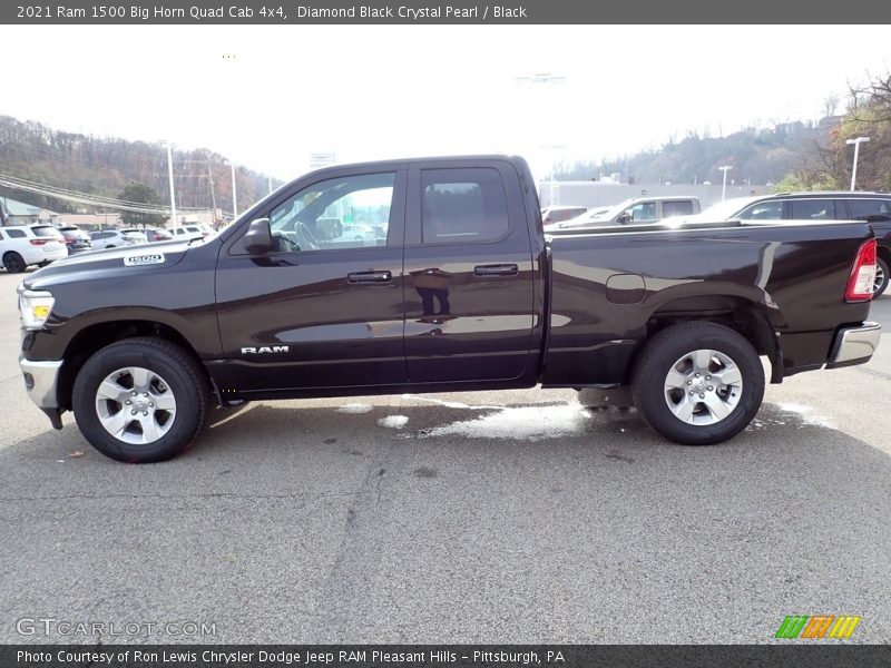 Diamond Black Crystal Pearl / Black 2021 Ram 1500 Big Horn Quad Cab 4x4
