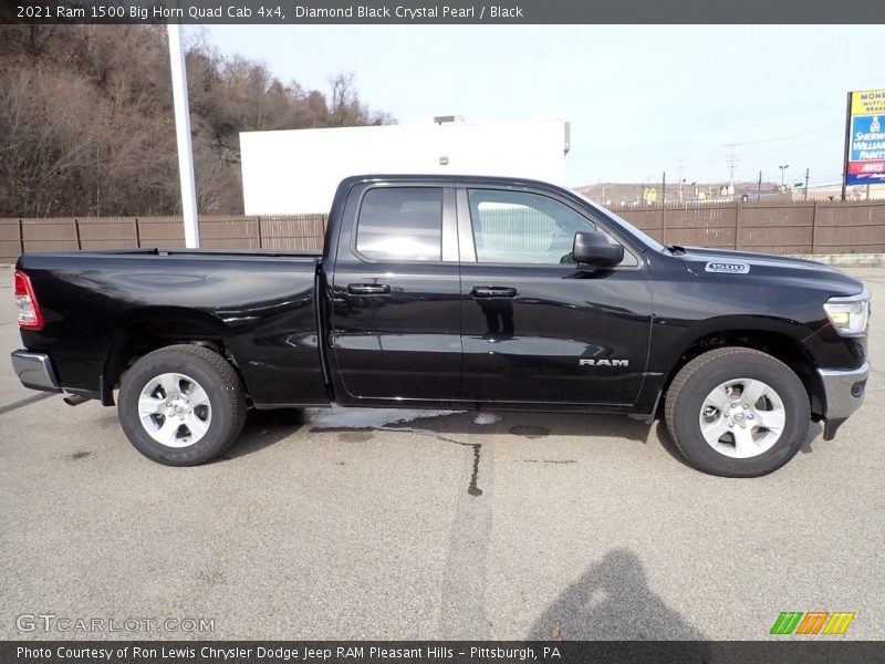 Diamond Black Crystal Pearl / Black 2021 Ram 1500 Big Horn Quad Cab 4x4