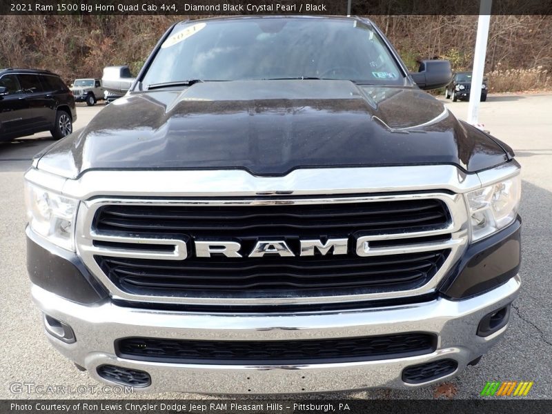 Diamond Black Crystal Pearl / Black 2021 Ram 1500 Big Horn Quad Cab 4x4