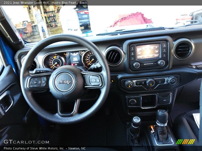 Hydro Blue Pearl / Black 2021 Jeep Wrangler Sport 4x4