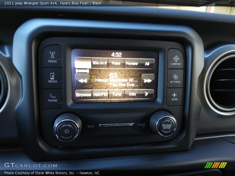 Hydro Blue Pearl / Black 2021 Jeep Wrangler Sport 4x4