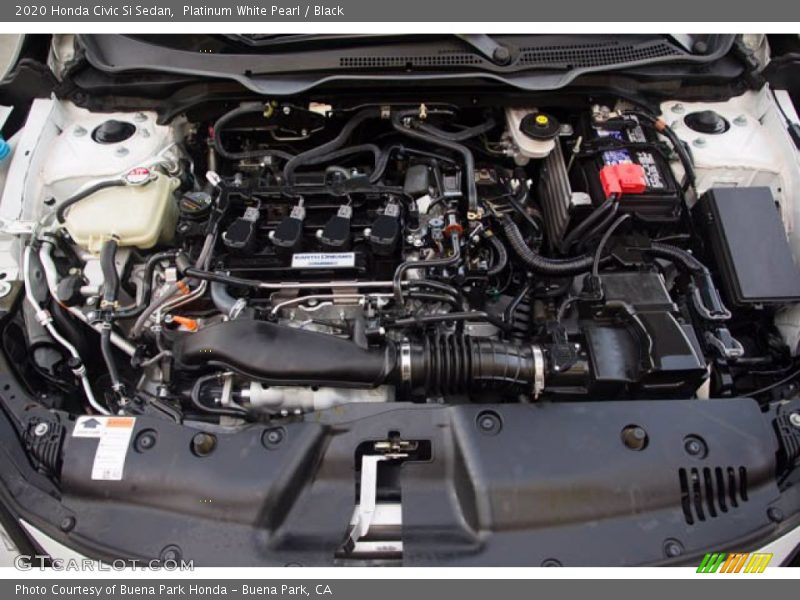 Platinum White Pearl / Black 2020 Honda Civic Si Sedan
