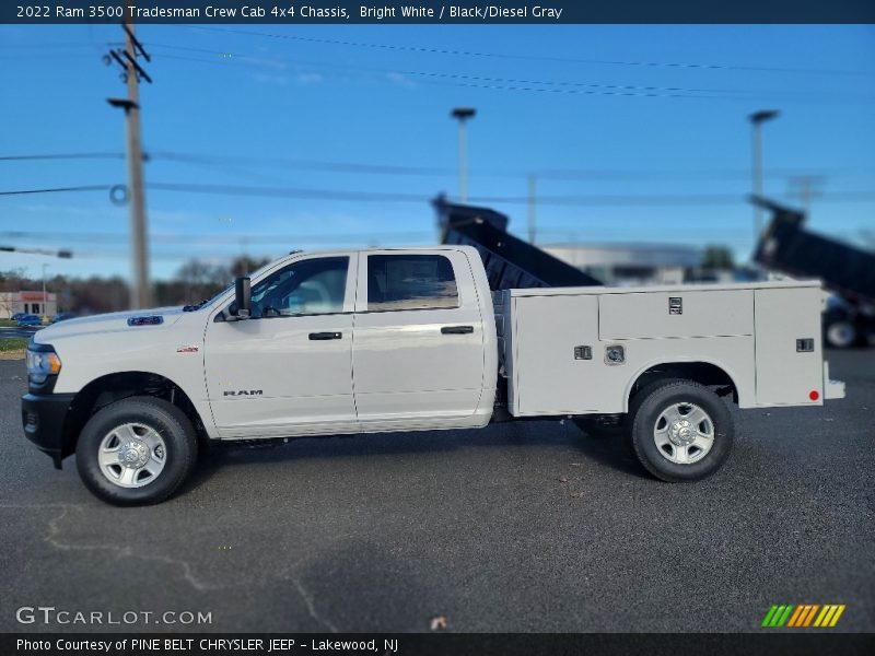 Bright White / Black/Diesel Gray 2022 Ram 3500 Tradesman Crew Cab 4x4 Chassis