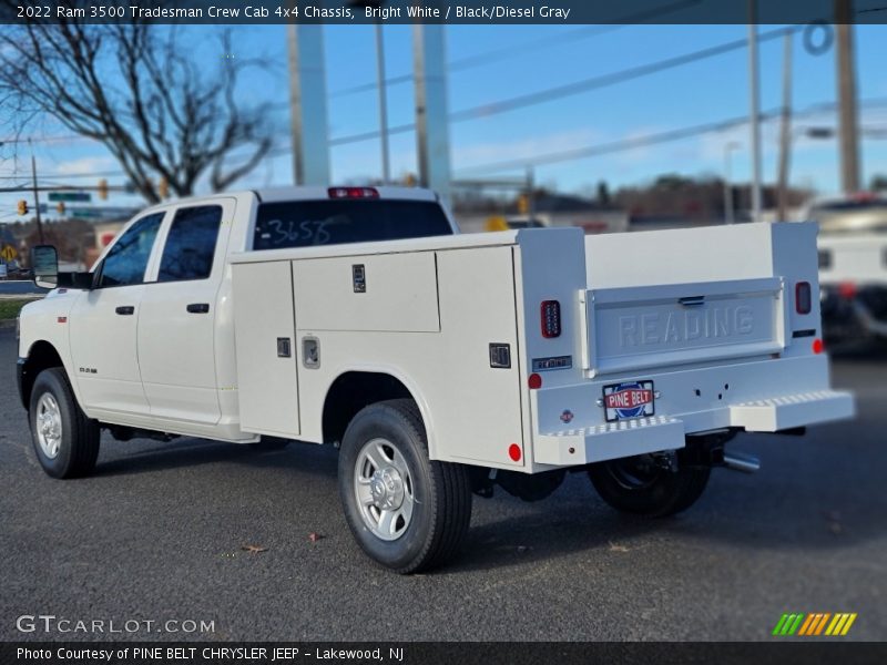 Bright White / Black/Diesel Gray 2022 Ram 3500 Tradesman Crew Cab 4x4 Chassis