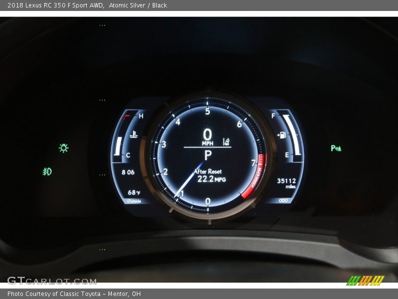  2018 RC 350 F Sport AWD 350 F Sport AWD Gauges