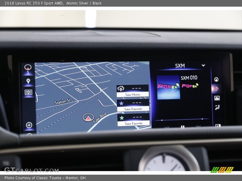 Navigation of 2018 RC 350 F Sport AWD