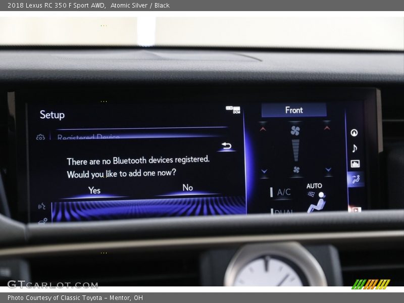 Atomic Silver / Black 2018 Lexus RC 350 F Sport AWD