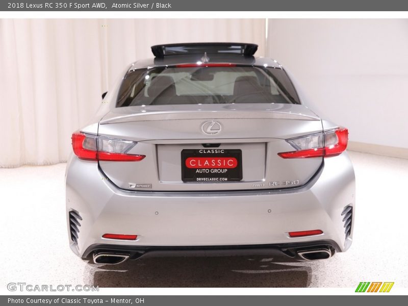Atomic Silver / Black 2018 Lexus RC 350 F Sport AWD