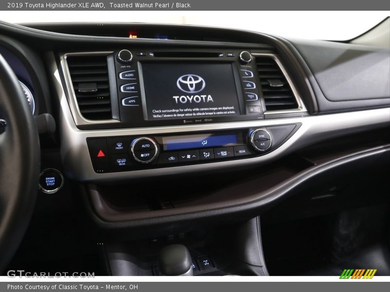 Toasted Walnut Pearl / Black 2019 Toyota Highlander XLE AWD