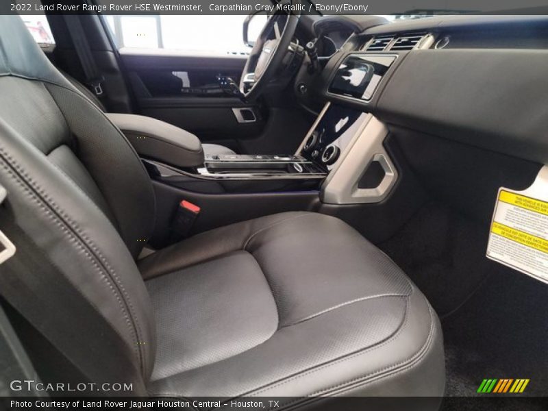 Front Seat of 2022 Range Rover HSE Westminster