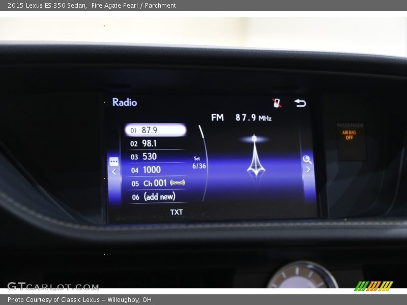 Fire Agate Pearl / Parchment 2015 Lexus ES 350 Sedan