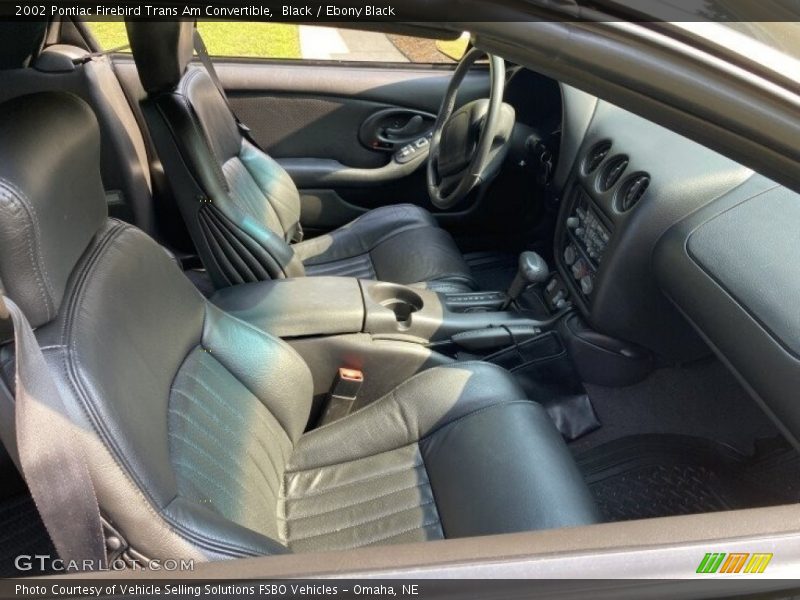 Black / Ebony Black 2002 Pontiac Firebird Trans Am Convertible