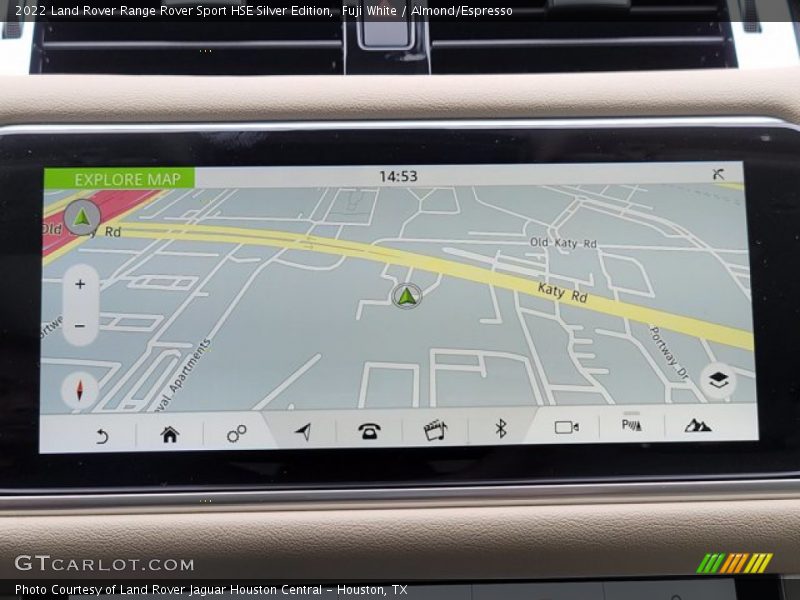 Navigation of 2022 Range Rover Sport HSE Silver Edition