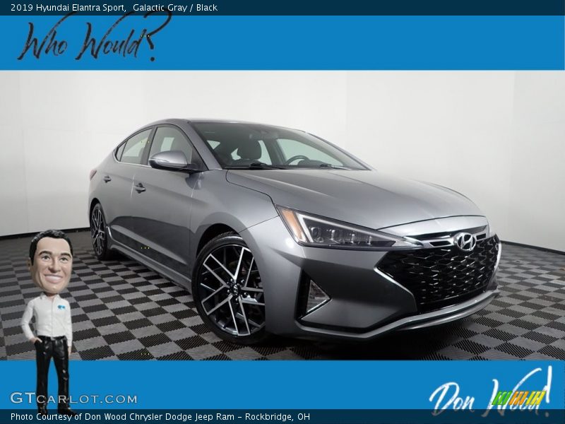 Galactic Gray / Black 2019 Hyundai Elantra Sport