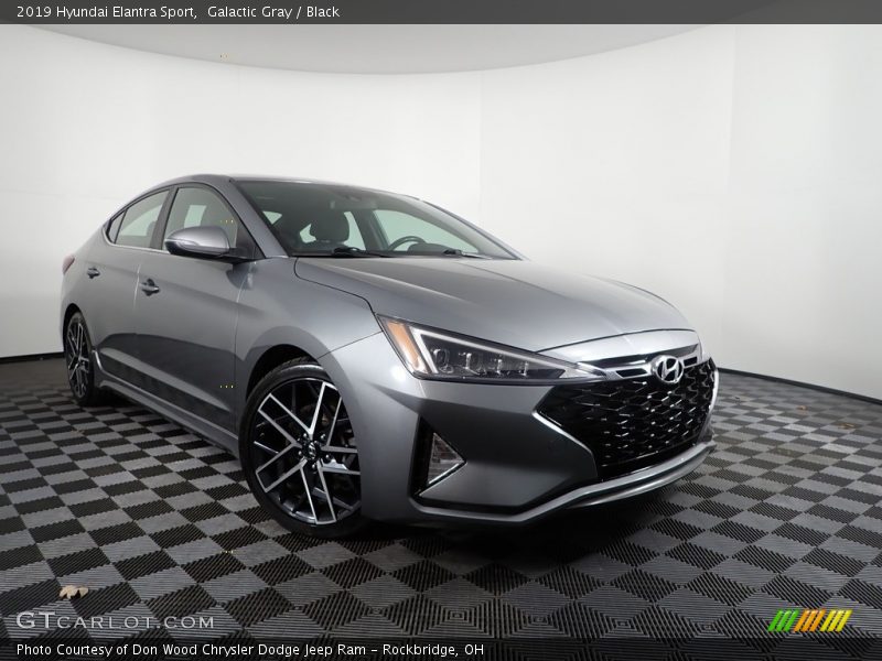 Galactic Gray / Black 2019 Hyundai Elantra Sport