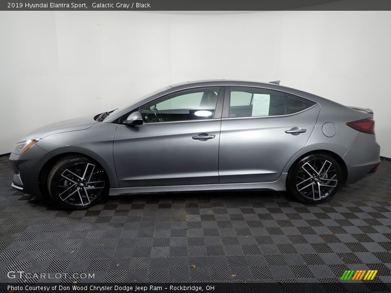 Galactic Gray / Black 2019 Hyundai Elantra Sport