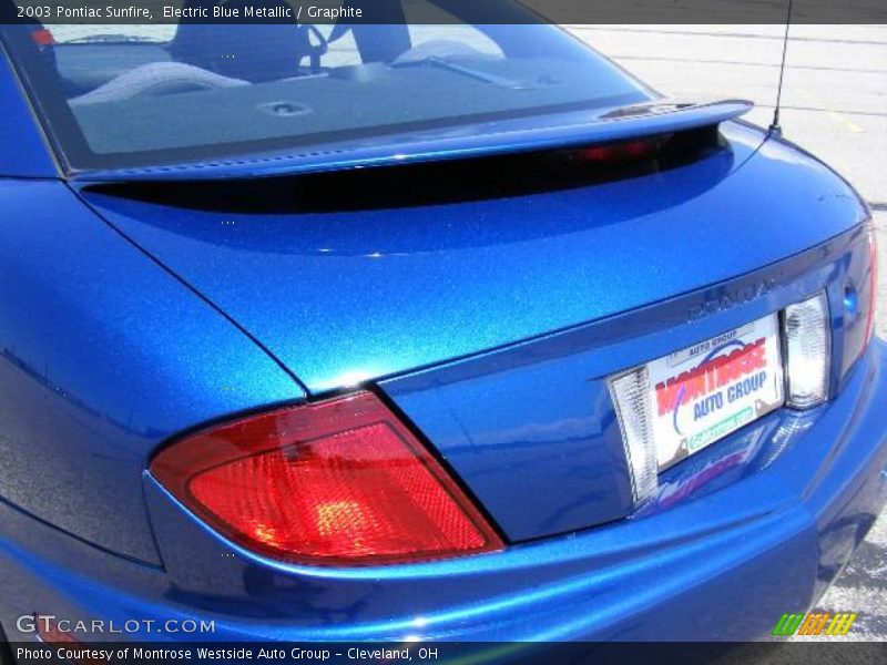 Electric Blue Metallic / Graphite 2003 Pontiac Sunfire