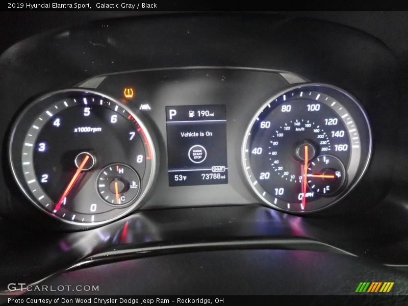 Galactic Gray / Black 2019 Hyundai Elantra Sport