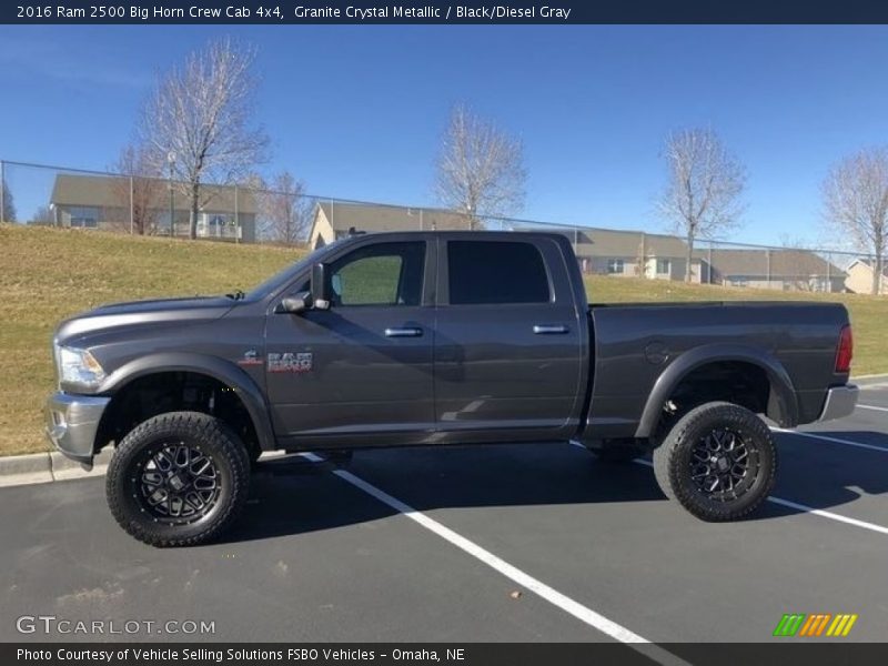 Granite Crystal Metallic / Black/Diesel Gray 2016 Ram 2500 Big Horn Crew Cab 4x4