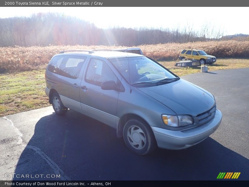 Silver Spruce Metallic / Gray 2000 Toyota Sienna XLE