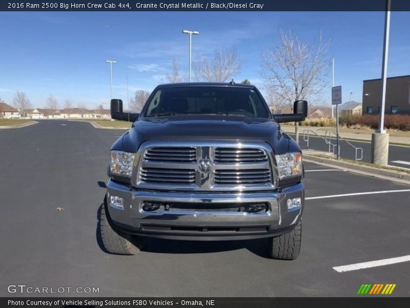 Granite Crystal Metallic / Black/Diesel Gray 2016 Ram 2500 Big Horn Crew Cab 4x4