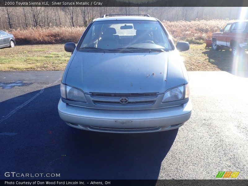 Silver Spruce Metallic / Gray 2000 Toyota Sienna XLE