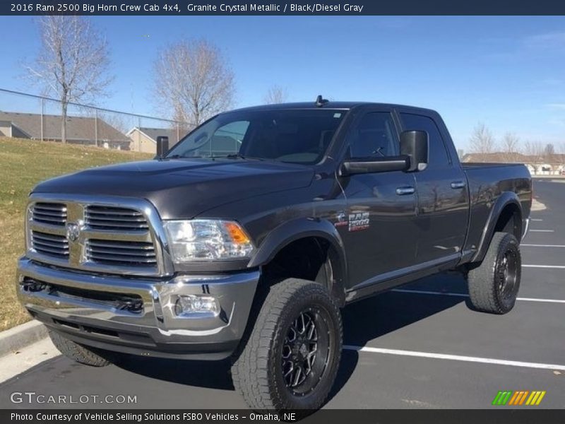 Granite Crystal Metallic / Black/Diesel Gray 2016 Ram 2500 Big Horn Crew Cab 4x4