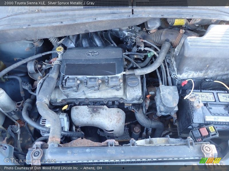 Silver Spruce Metallic / Gray 2000 Toyota Sienna XLE