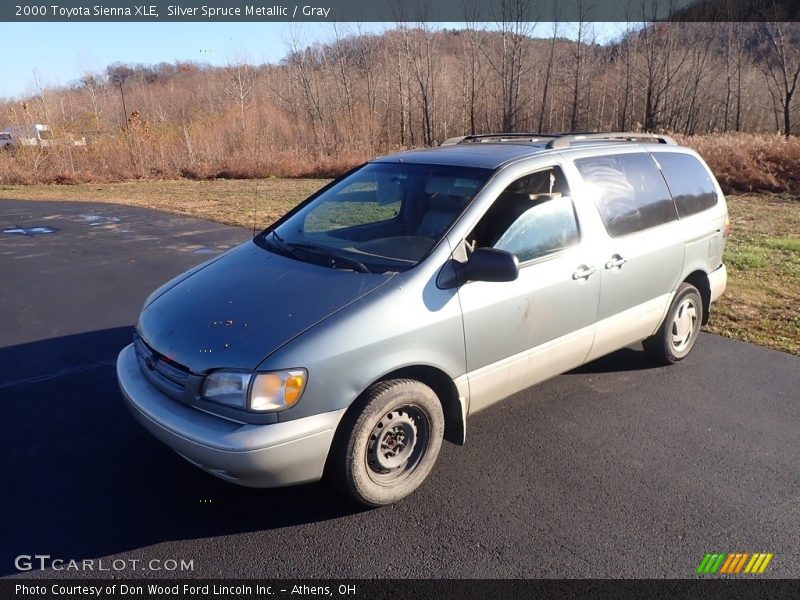 Silver Spruce Metallic / Gray 2000 Toyota Sienna XLE