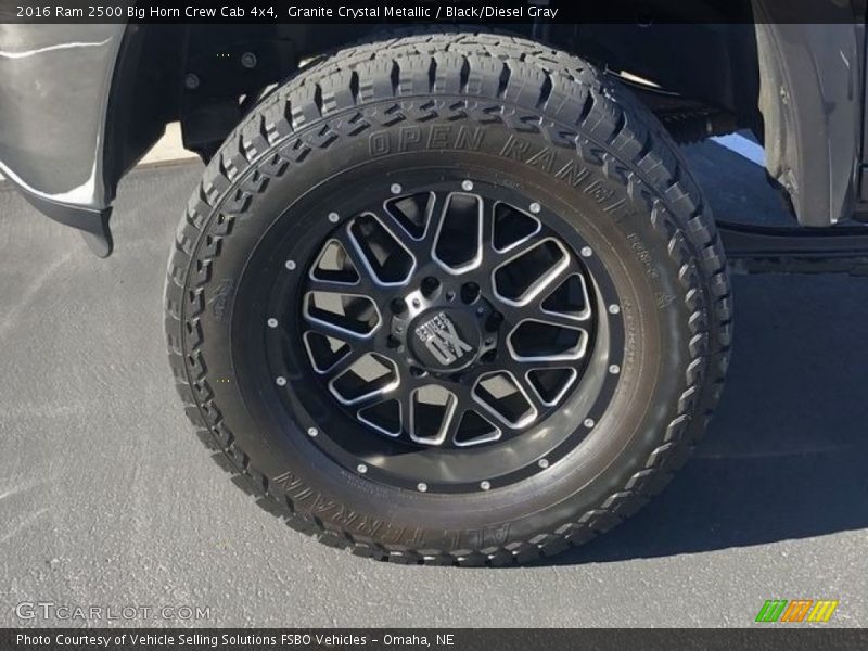 Granite Crystal Metallic / Black/Diesel Gray 2016 Ram 2500 Big Horn Crew Cab 4x4