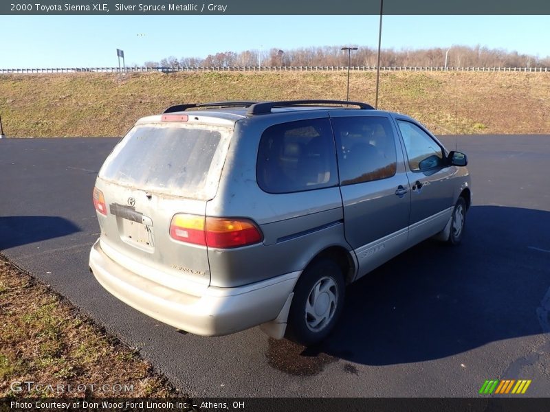 Silver Spruce Metallic / Gray 2000 Toyota Sienna XLE