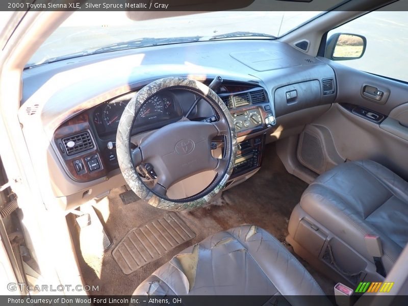 Silver Spruce Metallic / Gray 2000 Toyota Sienna XLE