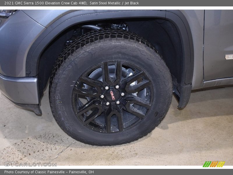 Satin Steel Metallic / Jet Black 2021 GMC Sierra 1500 Elevation Crew Cab 4WD