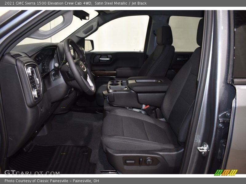 Satin Steel Metallic / Jet Black 2021 GMC Sierra 1500 Elevation Crew Cab 4WD
