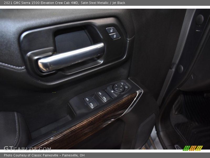 Satin Steel Metallic / Jet Black 2021 GMC Sierra 1500 Elevation Crew Cab 4WD