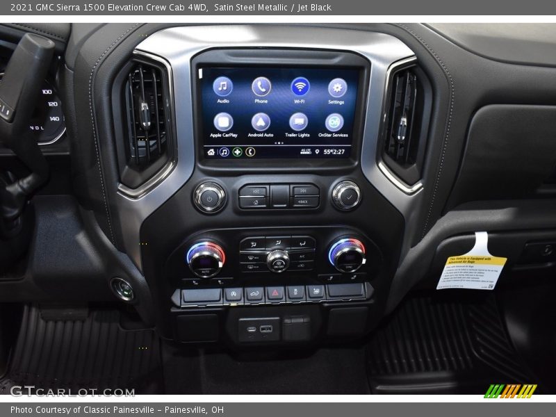 Satin Steel Metallic / Jet Black 2021 GMC Sierra 1500 Elevation Crew Cab 4WD