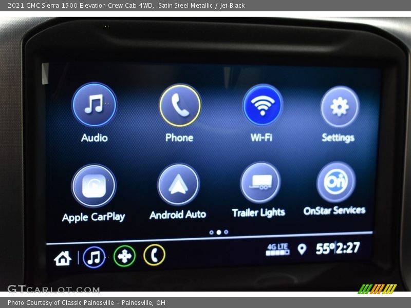 Satin Steel Metallic / Jet Black 2021 GMC Sierra 1500 Elevation Crew Cab 4WD