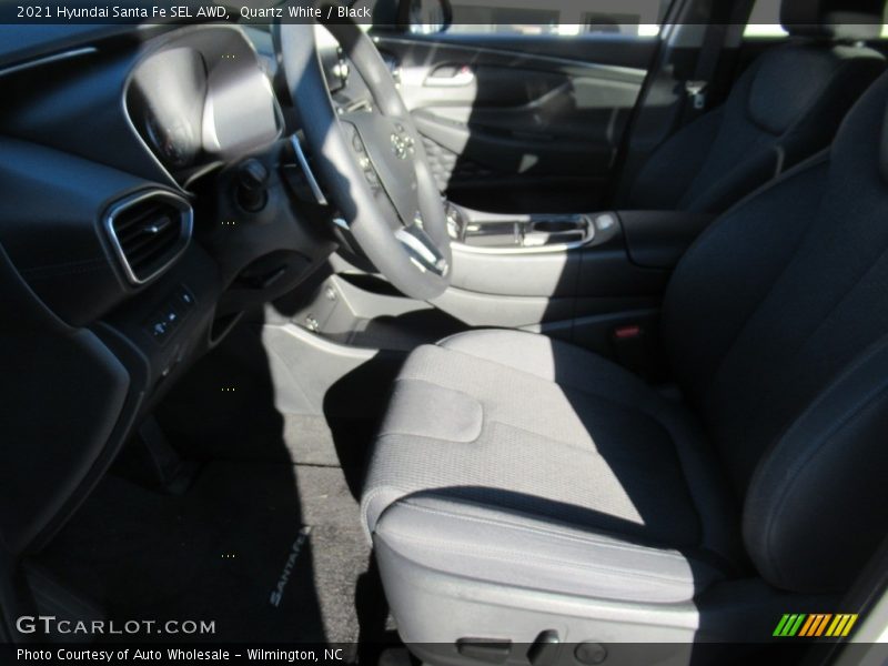 Quartz White / Black 2021 Hyundai Santa Fe SEL AWD