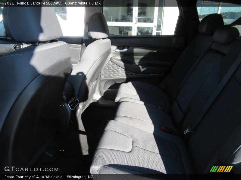 Quartz White / Black 2021 Hyundai Santa Fe SEL AWD