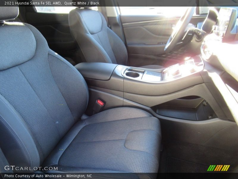 Quartz White / Black 2021 Hyundai Santa Fe SEL AWD