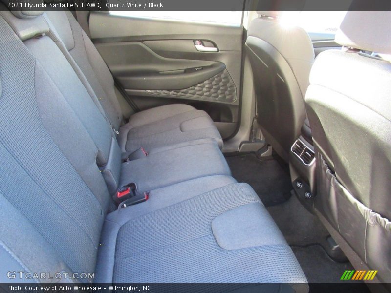 Quartz White / Black 2021 Hyundai Santa Fe SEL AWD