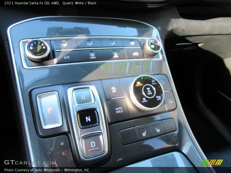 Quartz White / Black 2021 Hyundai Santa Fe SEL AWD