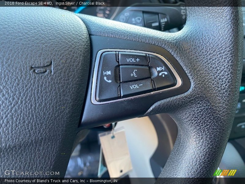 Ingot Silver / Charcoal Black 2018 Ford Escape SE 4WD