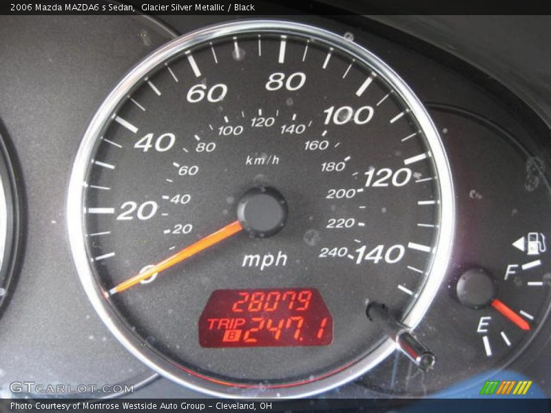 Glacier Silver Metallic / Black 2006 Mazda MAZDA6 s Sedan