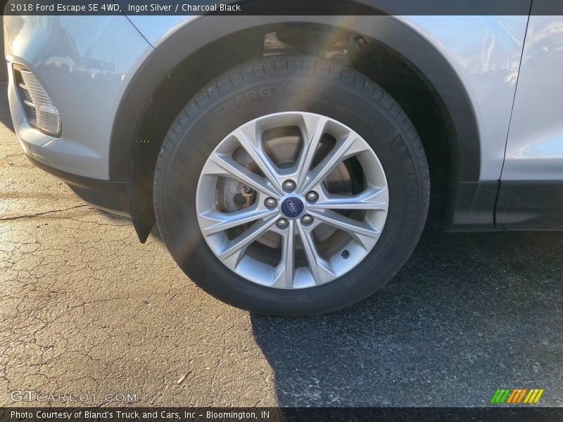 Ingot Silver / Charcoal Black 2018 Ford Escape SE 4WD