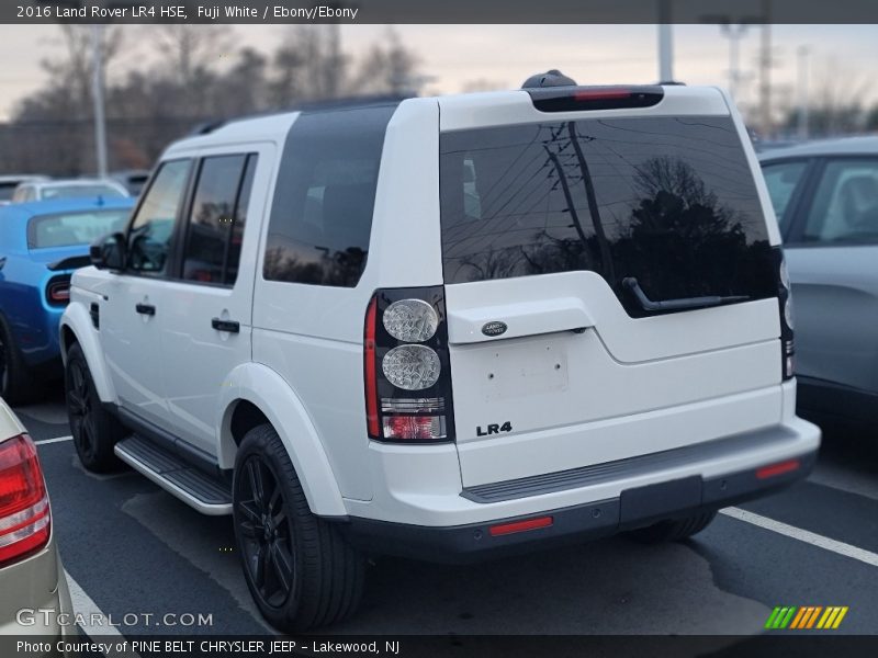 Fuji White / Ebony/Ebony 2016 Land Rover LR4 HSE