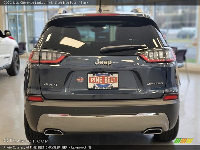 Slate Blue Pearl / Black 2021 Jeep Cherokee Limited 4x4
