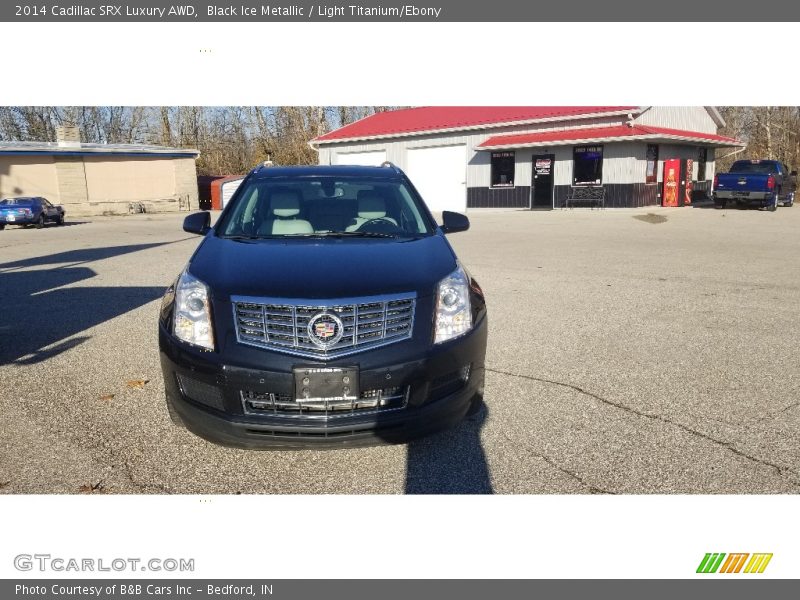 Black Ice Metallic / Light Titanium/Ebony 2014 Cadillac SRX Luxury AWD