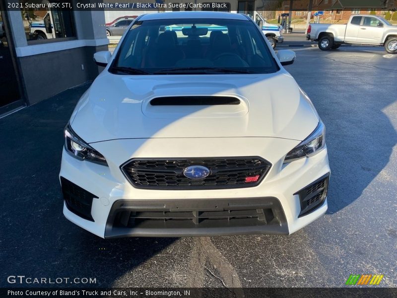 Crystal White Pearl / Black Ultra Suede/Carbon Black 2021 Subaru WRX STI